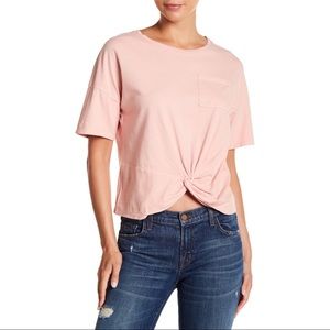 SOLD 🍀 LUCKY BRAND Twist Front Short Sleeve Tee